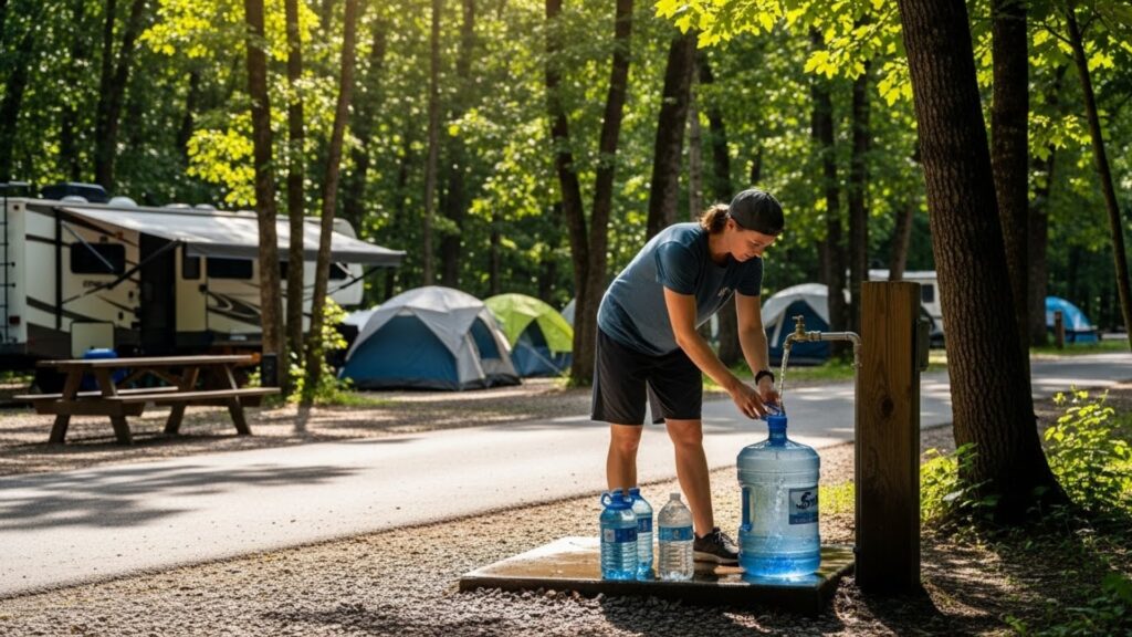 Campground water sources