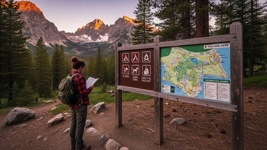 Check for camping restrictions