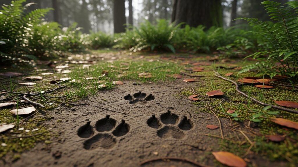 Look for signs of wildlife